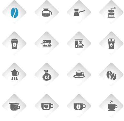 Coffee Icon Set Brewed Coffee Vector Vector Brewed Coffee Vector Png