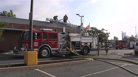 Firefighters Working To Put Out Fire At Mcdonalds In West Springfield