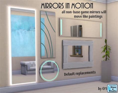 Mirrors In Motion By Om Sims 4 Studio Sims 4 Bedroom Sims 4 Studio