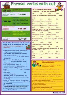 Phrasal Verbs for Beginners 1 | Teaching vocabulary, Verb worksheets ...