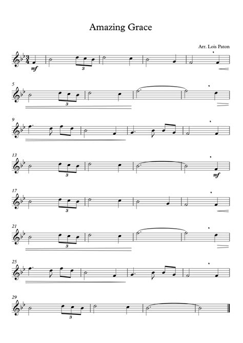 Trumpet sheet music is represented here in a variety of ways. Trumpet Sheet Music Amazing Grace (Traditional)
