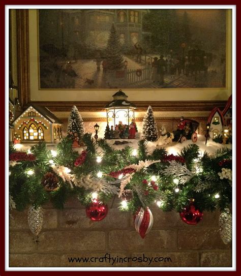 Looking for festive christmas mantel decorating ideas? Crafty in Crosby: Mom's Christmas Mantel