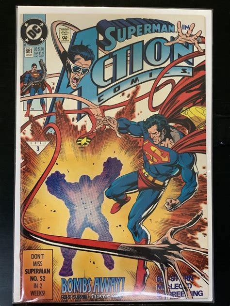 Action Comics 661 Direct Edition 1991 Comic Books Copper Age Dc