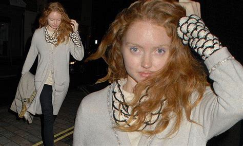 Lily Cole Dresses Down And Swamps Her Slender Frame In A Baggy Cardie