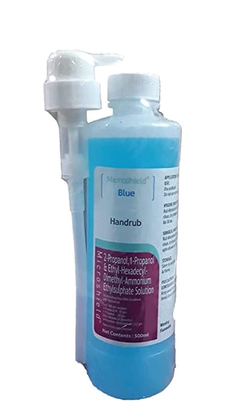 microshield handrub blue 500 ml pack of 2 health and personal care