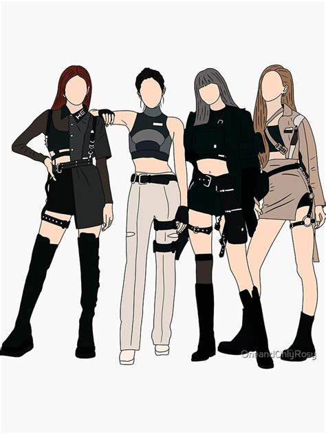 Blackpink Kill This Love Ot4 Sticker By Oneandonlyrosy In 2022 Pink