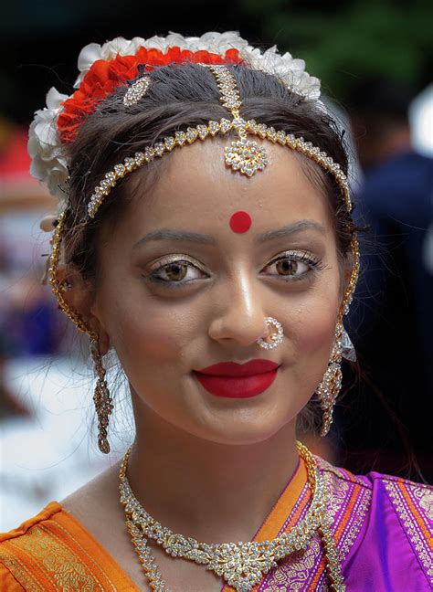 dewali nyc 2018 indian girl in traditional dress photograph by robert ullmann fine art america