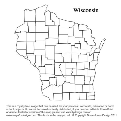 5 Best Images Of Wisconsin County Map Printable Printable Wisconsin