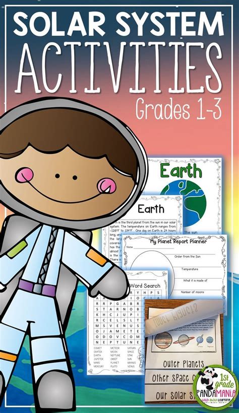 Solar System And Planets Unit Plus Flip Book 1st 2nd And 3rd Grades