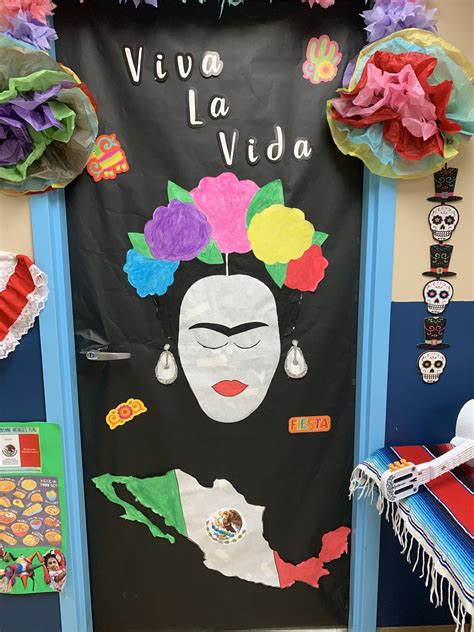 Mexico Classroom Door Spanish Classroom Decor Hispanic Heritage Month Activities Door