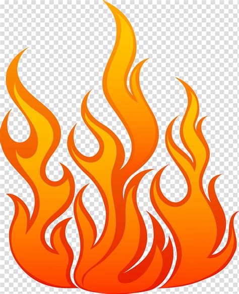 Fire Flame Drawing Cartoon Orange Transparent Background Png Clipart