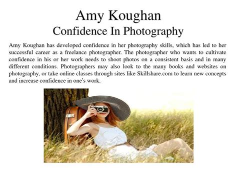 PPT Amy Koughan Confidence In Photography PowerPoint Presentation