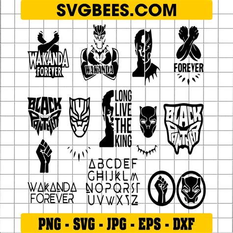 Marvel Black Panther Svg Mockup And Png Svgbees