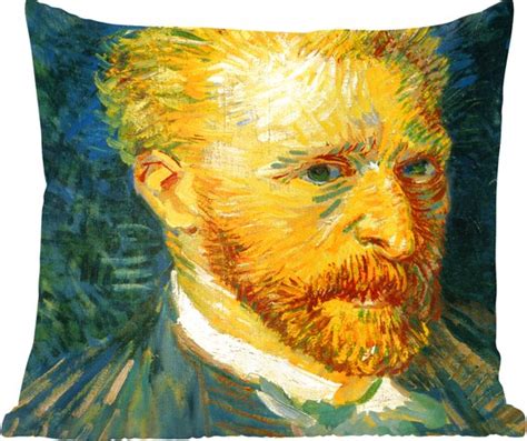 Sierkussen Zelfportret Vincent Van Gogh Multicolor 40 Cm X 40 Cm