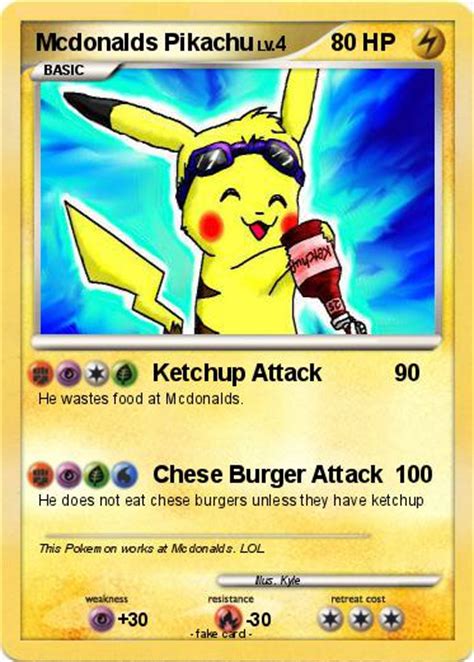 Maybe you would like to learn more about one of these? Pokémon Mcdonalds Pikachu - Ketchup Attack - My Pokemon Card