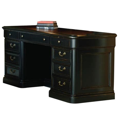 Hekman Home Office Executive Desk 72 In Black Moderncontemporary