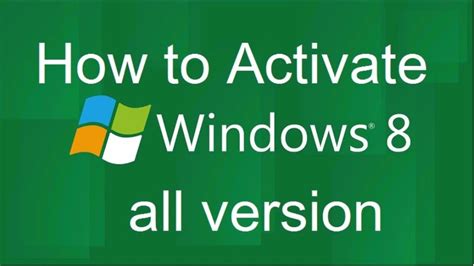 How To Activate Windows 8 All Version Without Product Key Hindi Youtube