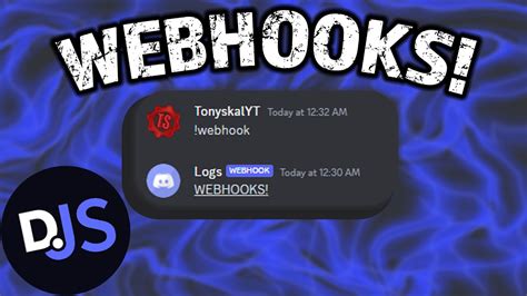 How To Use WEBHOOKS With Your Discord Bot YouTube