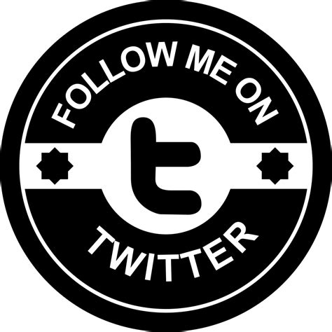 Follow Me On Twitter Social Badge Svg Png Icon Free Download 23382
