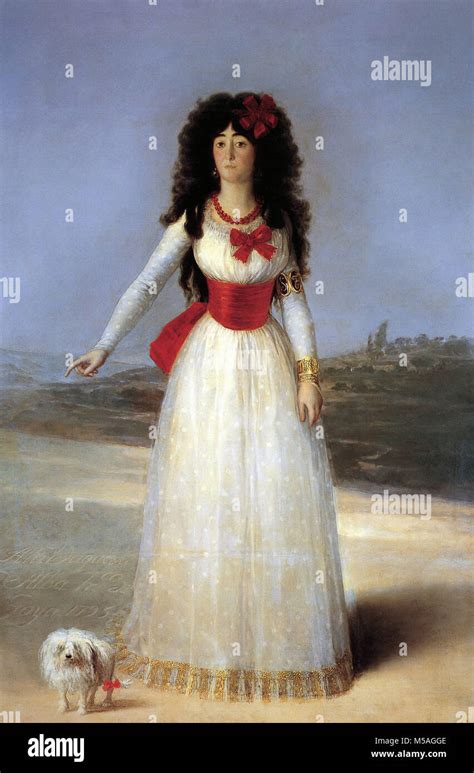 Francisco De Goya The Duchess Of Alba 1795 Stock Photo Alamy