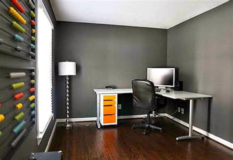 Bright and stimulating, yellow wall paint is a foolproof way to liven up an uninspired home office. Best Wall Paint Colors for Office