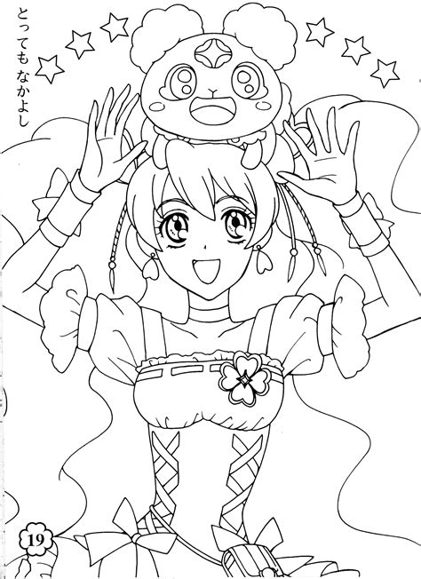 Pretty Cure Free Coloring Pages
