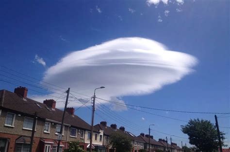 What Are Bizarre Ufo Like Cloud Formations Over Ireland Strange Shapes
