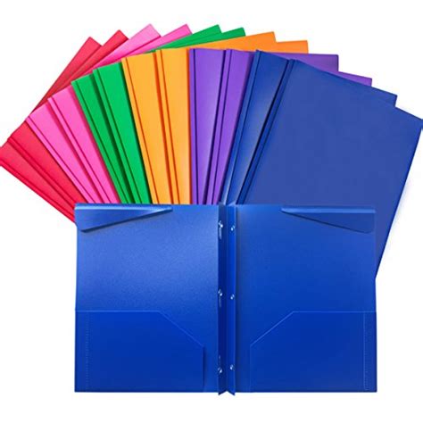 Folders Plastic Folders With Pockets And Prongs Heavy Duty Folders