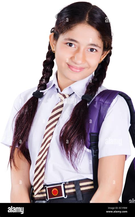 1 Indian School Girl Student Stock Photo Alamy