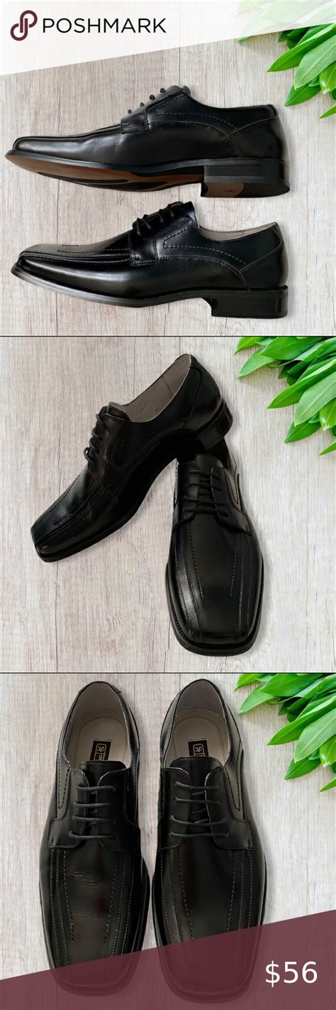 Stacy Adams Mens Square Toe Oxford Dress Shoes Black Dress Shoes Plus Fashion Fashion Tips