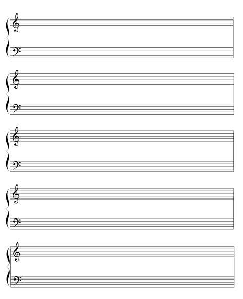 Pin Blank Staff Sheet Music For Piano on Pinterest | Piano sheet music