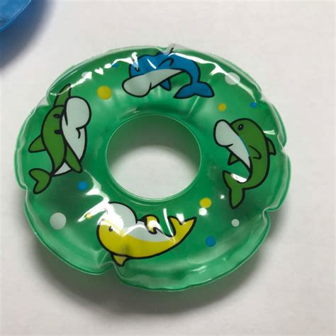 Miniature donut pool tube inflatable floatie toy dollhouse