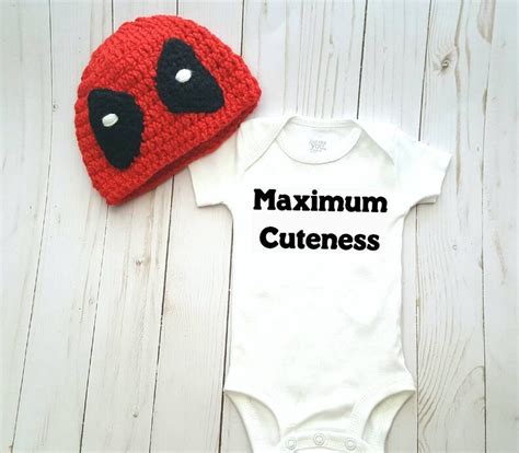 Baby Deadpool Halloween Costume Deadpool Outfit Newborn Etsy