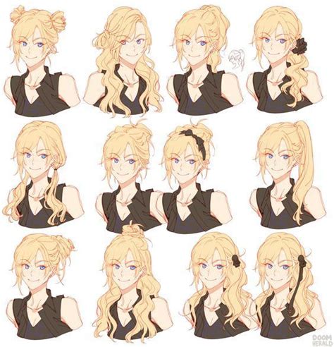 Hairstyle References Anime Manga Drawing