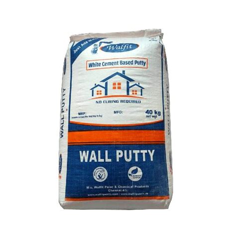 White Cement Based Wall Putty Type Water Walfit Paint And Chemical
