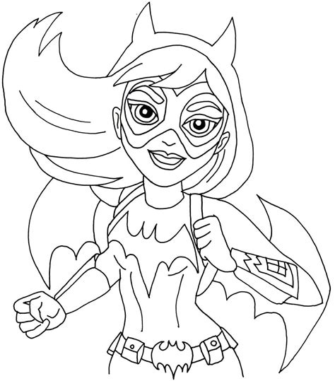 Download and print these superhero printable coloring pages for free. Dibujos de DC Super Hero Girls para colorear e imprimir gratis