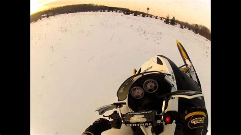 Snowmobiling In Deep Snow With Go Pro Hero 2 Youtube
