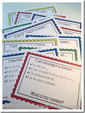 Doodle Bugs Teaching first grade rocks!: Mystery Numbers Unit