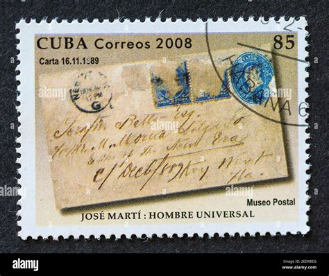 Old Vintage Cuban Postal Stamps Stock Photo Alamy