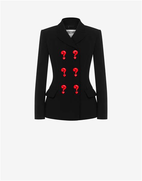 Red Question Marks绉纱夹克 Moschino Official Store