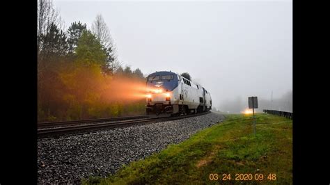 Amtrak 19 Westbound In Douglasville And Villa Ricaga 3 24 2020 Youtube