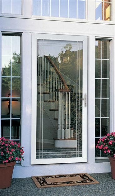 Storm Doors With Etched Glass Builders Villa