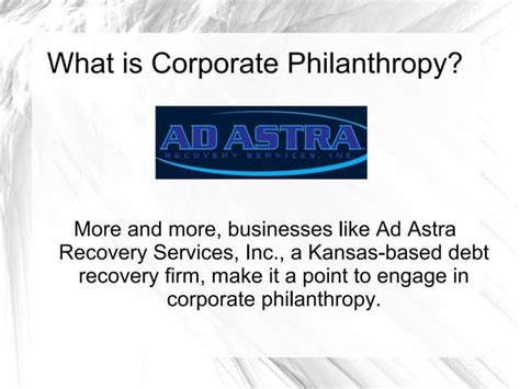 Corporate Philanthropy Ppt