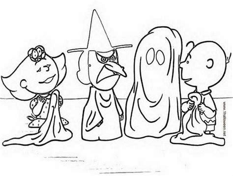 Halloween Charlie Brown Coloring Pages