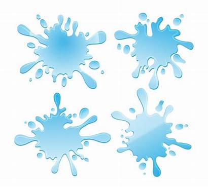 Water Splashes Vector Background Graphics Illustration Clipart