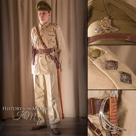 British Officer Royal Artillery Tropical Uniform Full Dress 1914 1918