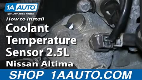 How To Replace Coolant Temperature Sensor 2 5l Nissan Altima 1a Auto