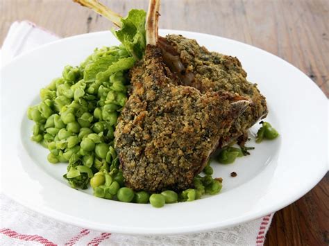 Crispy Lamb Chops With Herbs And Peas Recipe Eat Smarter Usa