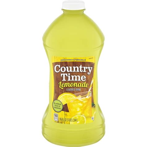 Country Time Lemonade Naturally Flavored Drink 96 Fl Oz Bottle