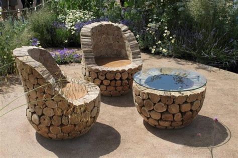 Log Furniture Plans Recycled Crafts